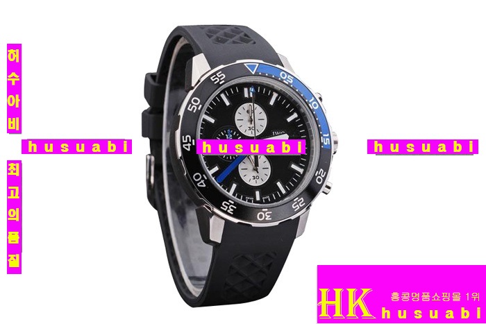 ���̴������� 2012�Ż�ð� IWC �����ð� Replica IWC Schaffhausen Mens Black and Blue Bezel Japanese Quartz. YC010-45