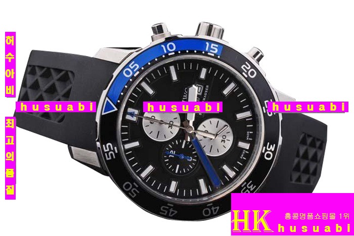 ���̴������� 2012�Ż�ð� IWC �����ð� Replica IWC Schaffhausen Mens Black and Blue Bezel Japanese Quartz. YC010-45