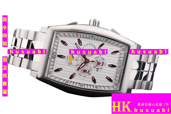 ���̴������� �ð� IWC ���ڸ�ǰ�ð� Replica IWC Schaffhausen Japanese Quartz White Square Stainless Steel Men