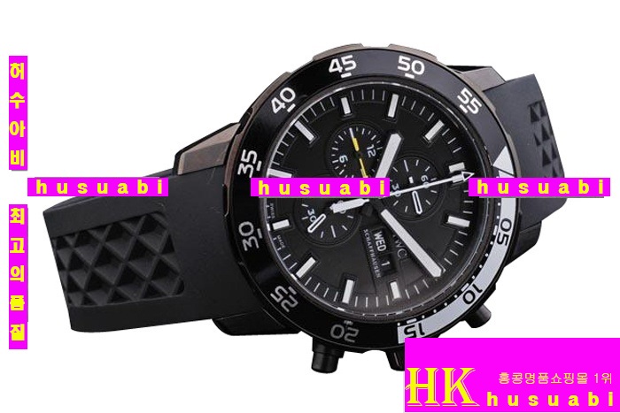 ���̴������� ������ǰ�ð�귣�� Replica IWC Schaffhausen Black Rubber Watchband Mens Japanese Quartz 44 x 51 mm. YC010-24