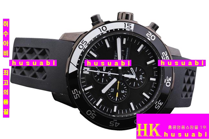 ���̴������� ������ǰ�ð�귣�� Replica IWC Schaffhausen Black Rubber Watchband Mens Japanese Quartz 44 x 51 mm. YC010-24