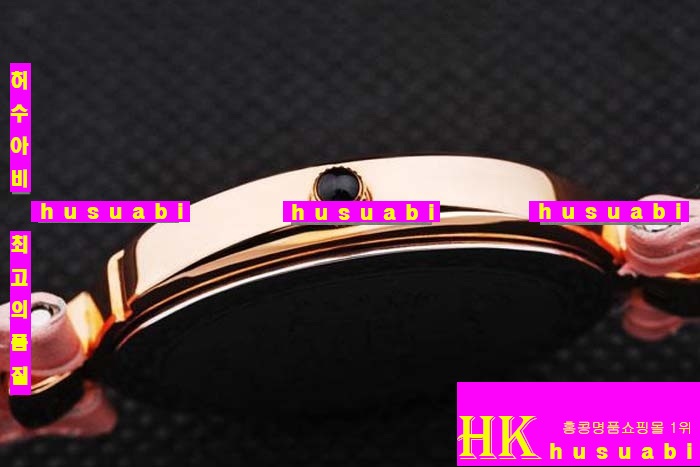 ���ĵ� ���ڽð� Replica Chopard Japanese Quartz MOVEMENT 18k Yellow gold Case Bezel Crown Pink leather Bracelet Women. sa-2