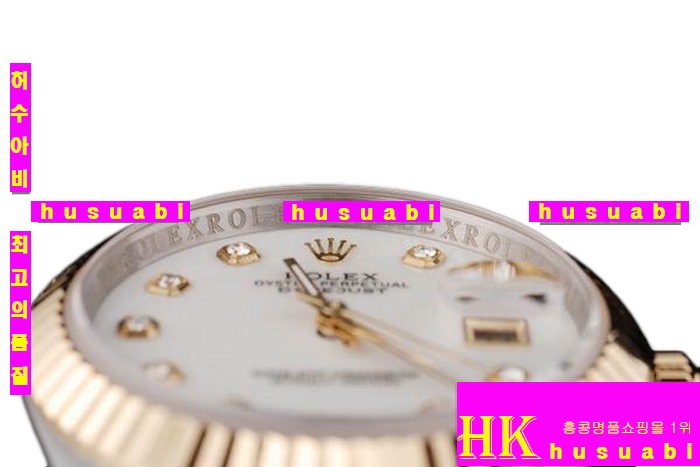 �η��� ���ڽð� Replica Rolex Datejust Automatic Movement Yellow gold Crown White Dial Men.928117-27