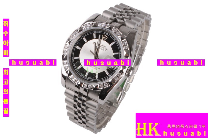 �η��� ���ڸ�ǰ�ð� Replica Rolex Datejust Automatic Movement White and Black Dial Men-A1386